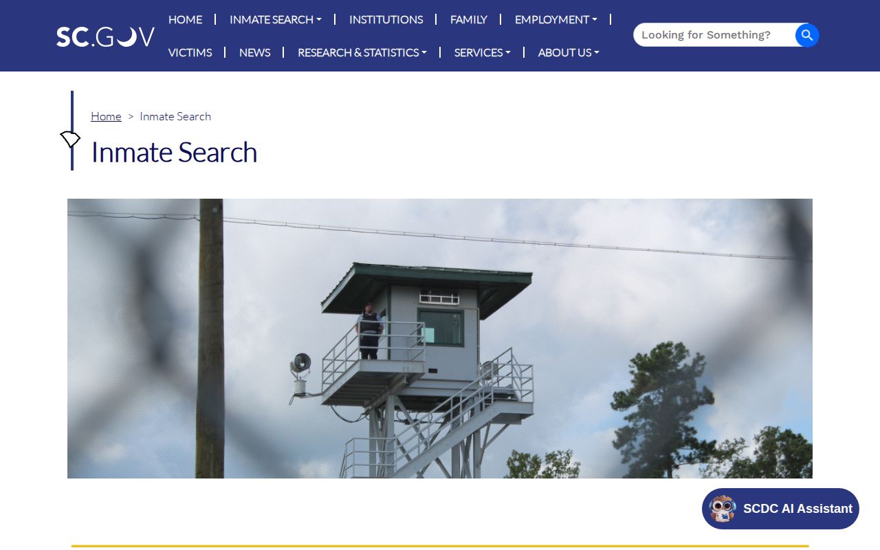 Lexington County inmate release date current-only SCDC search notice